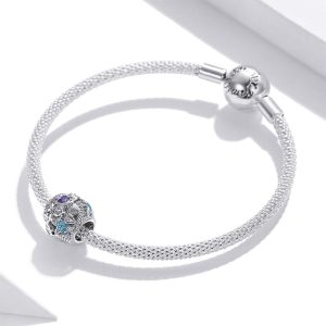 Solid 925 Sterling Silver Starfish and Seashells Pandora Inspired Charm