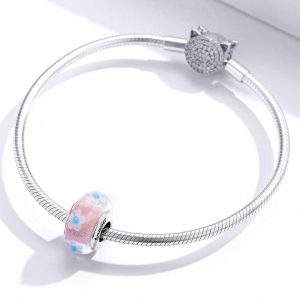 Solid 925 Sterling Silver Pandora Floral Inspired Charm