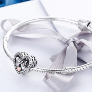 Solid 925 Sterling Silver Pinky Promise Pandora Inspired Charm