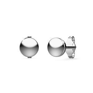 Solid 925 Sterling Silver Circle Stud Earrings