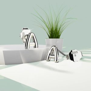 Solid 925 Sterling Silver Initial Alphabet Personalised Stud Earrings- A