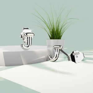 Solid 925 Sterling Silver Initial Alphabet Personalised Stud Earrings- J