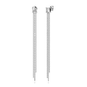 Solid 925 Sterling Silver Chloe Chandelier Earrings