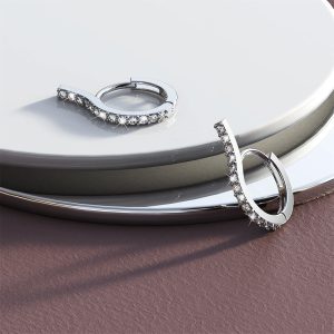Solid 925 Sterling Silver Couture of Dazzle Earrings