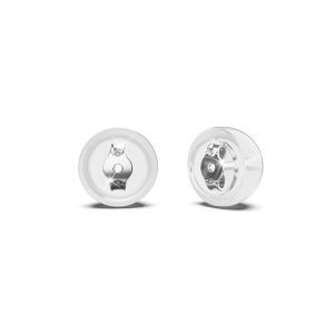 Domed Silicone Butterfly Back Solid 925 Sterling Silver Inserts for Stud Earrings