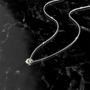 Solid 925 Sterling Silver Initial Alphabet Letter Necklace   G