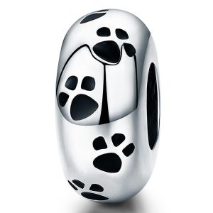 Solid 925 Sterling Silver Footprint Charm
