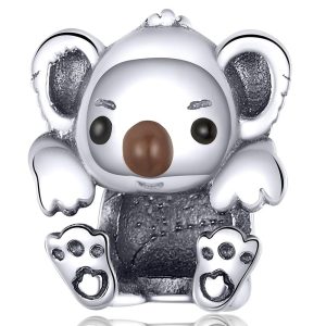 Solid 925 Sterling Silver Baby Koala Charm