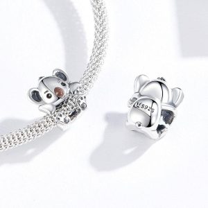 Solid 925 Sterling Silver Baby Koala Charm