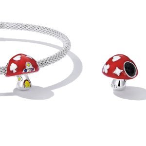 Solid 925 Sterling Silver Smurf House Charm