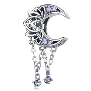 Solid 925 Signature Silver Akhira Moon Goddess Charm