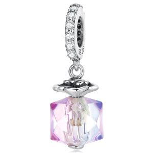 Solid 925 Signature Silver Magic Cuboid Charm
