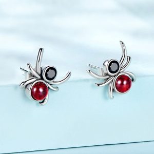 Solid 925 Signature Silver Charlotte Off The Web Stud Earrings
