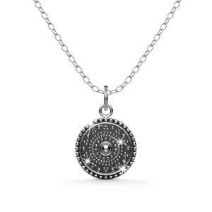 Solid 925 Sterling Silver Timeless Fractal Pendant