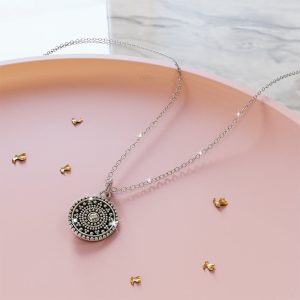 Solid 925 Sterling Silver Timeless Fractal Pendant