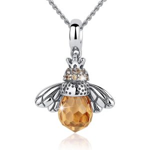 Solid 925 Sterling Silver Single Queen Pendant Necklace