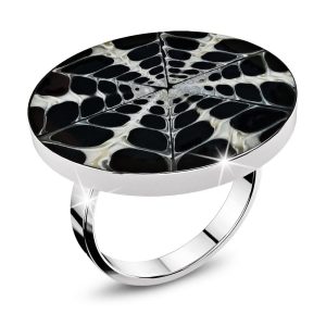 Solid 925 Sterling Handmade Silver Spider Web Ring
