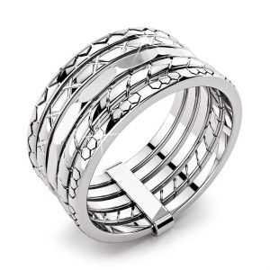 Solid 925 Sterling Silver Antiqued Stackable Rings