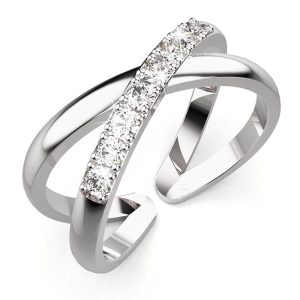 Solid 925 Sterling Silver Cassia Adjustable Stacking Ring