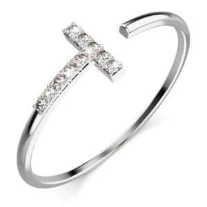 Solid 925 Sterling Silver Cleo Adjustable Stacking Ring