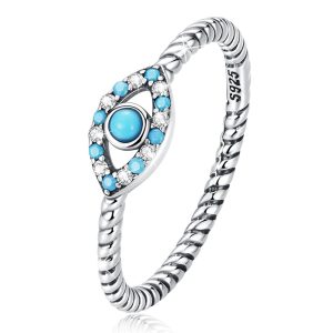 Solid 925 Sterling Silver The Third Eye Rattle Ring