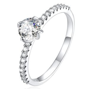 Solid 925 Signature Silver Zircon Brilliance Ring
