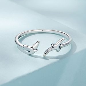 Solid 925 Signature Silver On The Blue Sky Ring