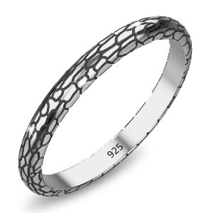 Solid 925 Signature Silver Mischievous Earthquake Ring