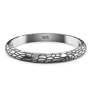 Solid 925 Signature Silver Mischievous Earthquake Ring