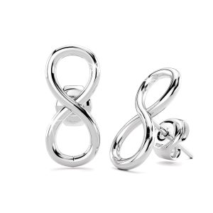 Solid 925 Sterling Silver Infinite Glory Studs Earrings