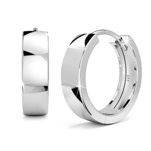 Solid 925 Sterling Silver Timeless Huggie Earrings