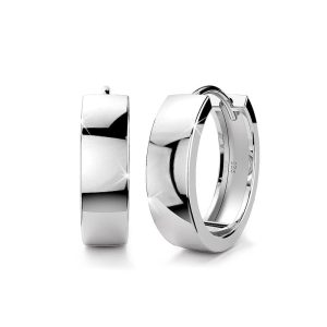 Solid 925 Sterling Silver Timeless Huggie Earrings