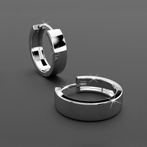 Solid 925 Sterling Silver Timeless Huggie Earrings