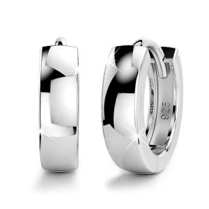 Solid 925 Sterling Silver Timeless Huggie Earrings