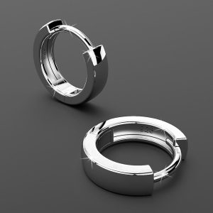 Solid 925 Sterling Silver Timeless Huggie Earrings