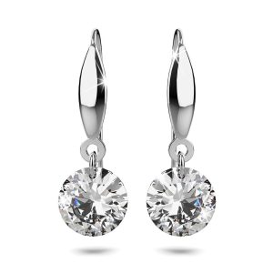 Solid 925 Sterling Silver Meru Hook Earrings