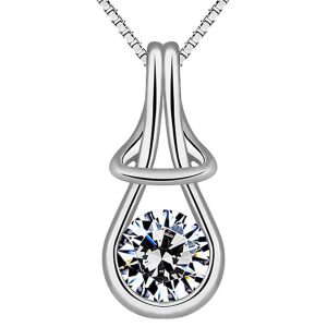 Solid 925 Sterling Silver Angel Necklace