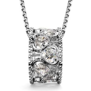 Solid 925 Sterling Silver Chunky Love Charm Pendant