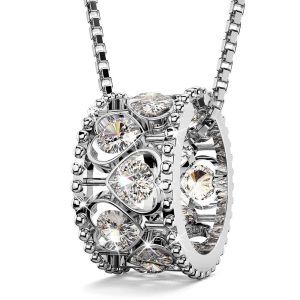 Solid 925 Sterling Silver Chunky Love Charm Pendant