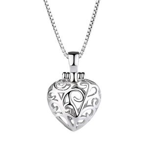 Solid 925 Sterling Silver Zircon Heart Pendant