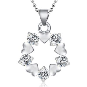 Solid 925 Sterling Silver Tales Entwined Pendant Necklace