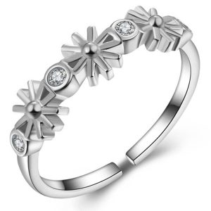 Solid 925 Sterling Silver Rising Sun Ring