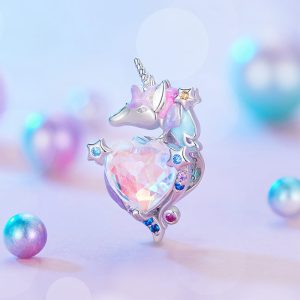 Solid 925 Signature Silver Mystic Majesty Unicorn Charm